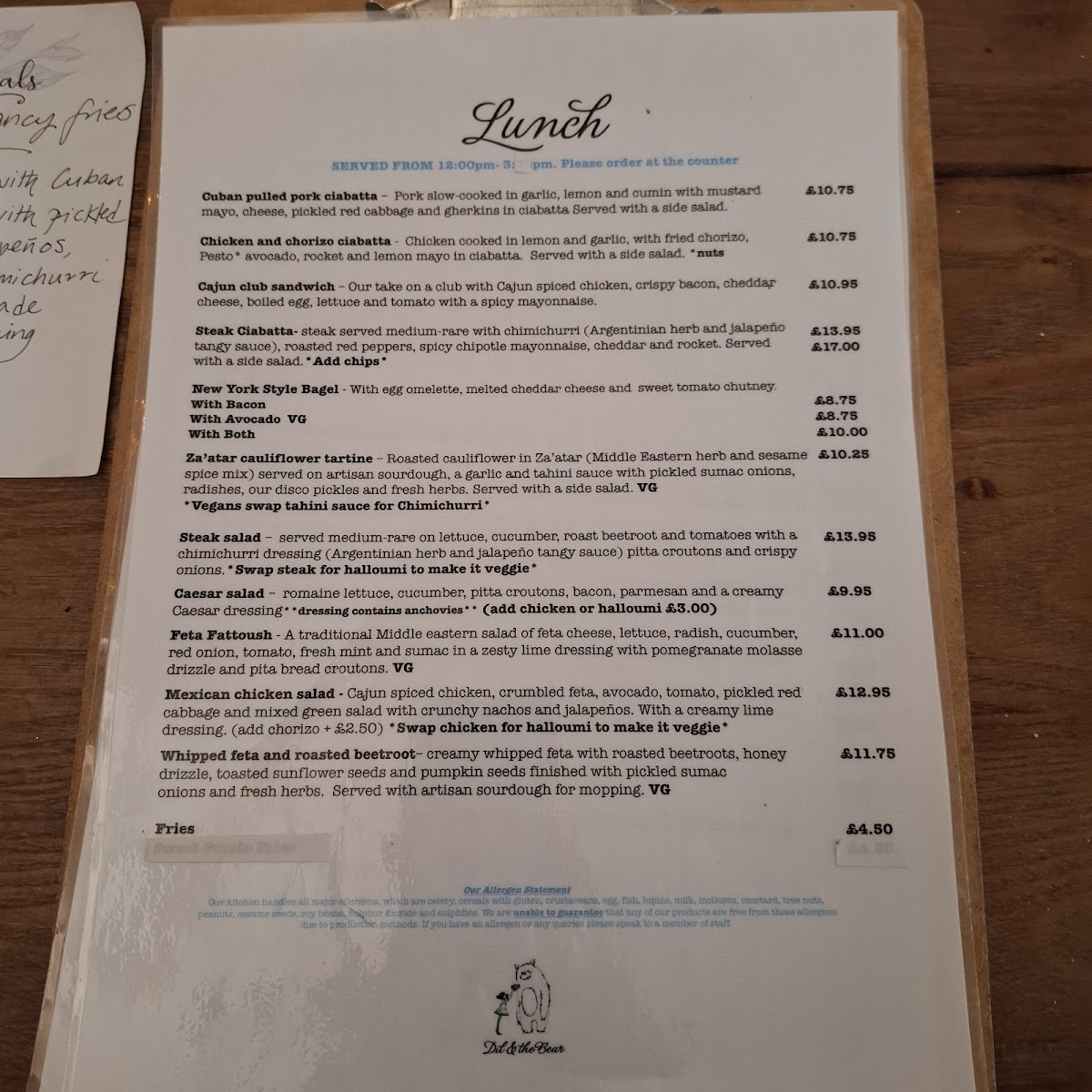 Menu Dil And The Bear At The Station-2